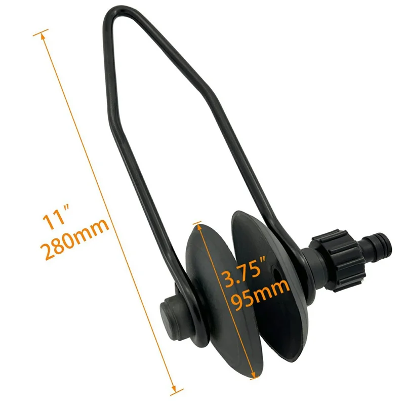 Outboard Motor Flusher Muffs Marine Maintenance Motor Cleaning Tool Kit for Boat Engine - Round