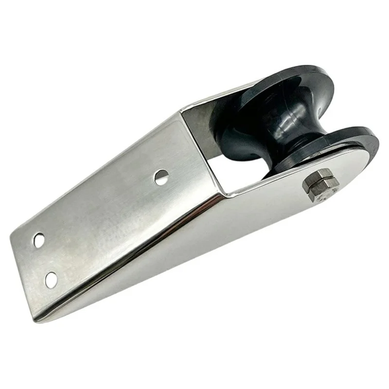 Soporte Fijo de Rodillo para Ancla de Barco de Acero Inoxidable Accesorios de Herrajes Marinos para Yates - Plateado