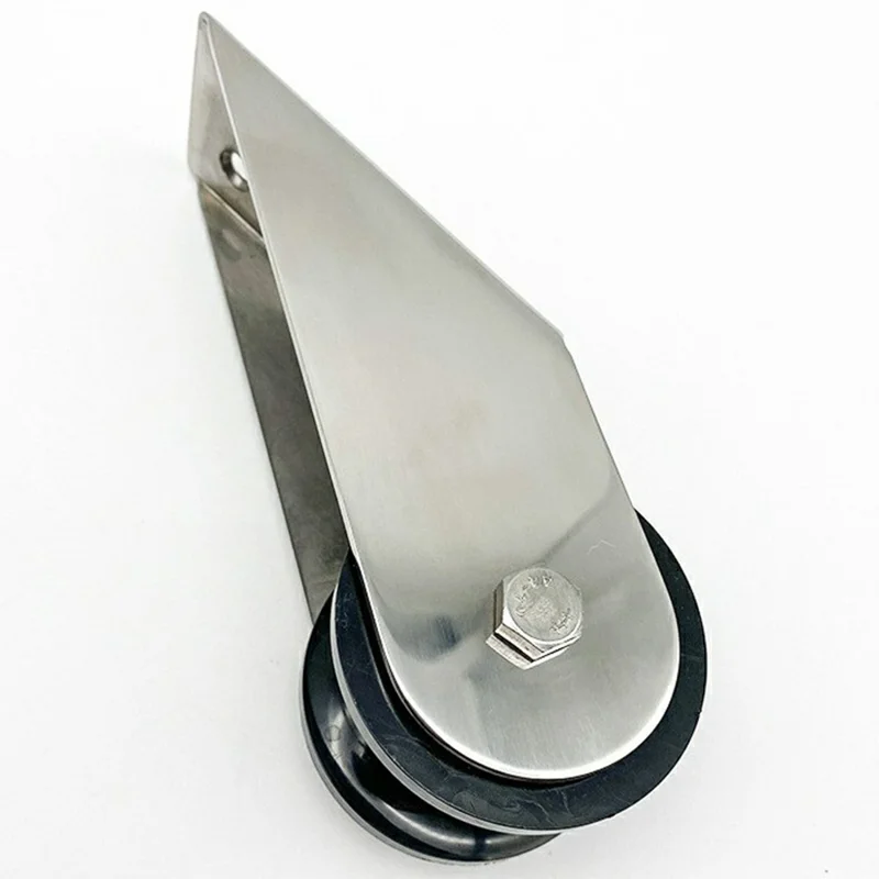 Soporte Fijo de Rodillo para Ancla de Barco de Acero Inoxidable Accesorios de Herrajes Marinos para Yates - Plateado
