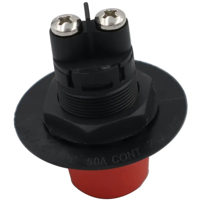 50A Battery Disconnect Switch Marine Yacht Car Black Rotary Power Cut Off Switch for Boat RV Truck Motorcycle