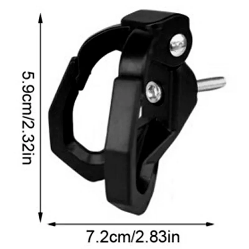 Einzelhaken Anti-Drop Elektroroller Haken Kunststoff Motorradhalterung für Flasche Tasche Regenschirm - Schwarz