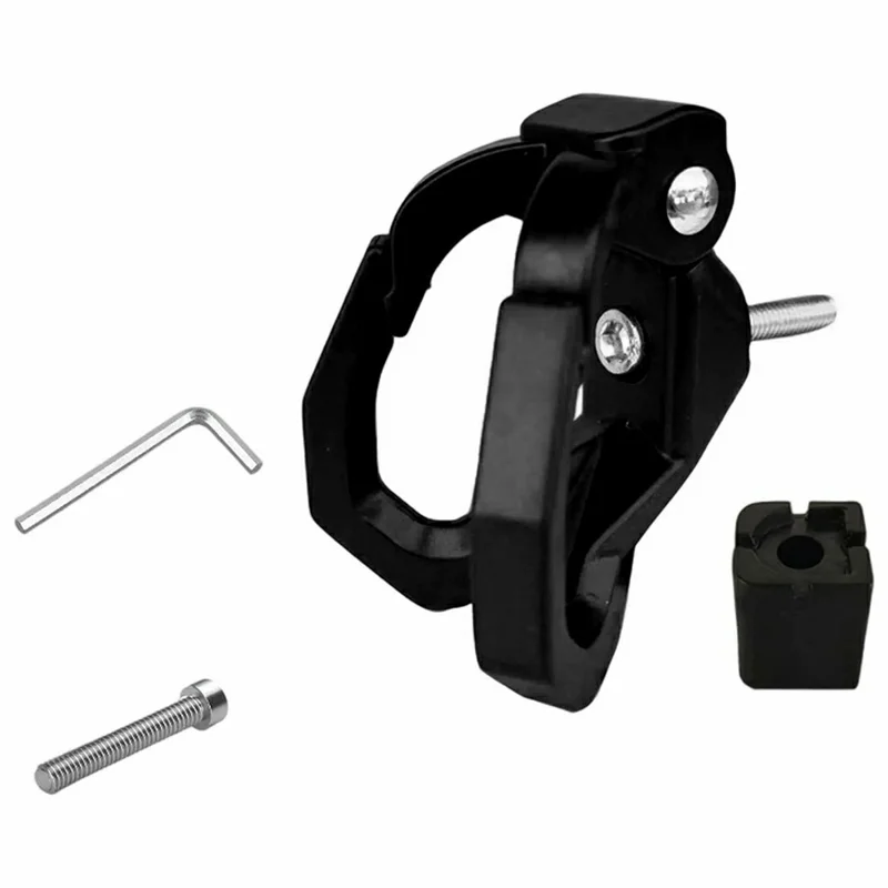 Einzelhaken Anti-Drop Elektroroller Haken Kunststoff Motorradhalterung für Flasche Tasche Regenschirm - Schwarz