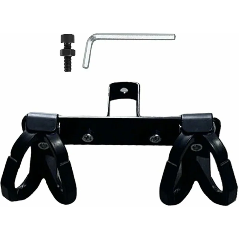 Doppelhaken Anti-Drop Elektroroller Haken Kunststoff Motorradhalterung für Flasche Tasche Regenschirm - Schwarz