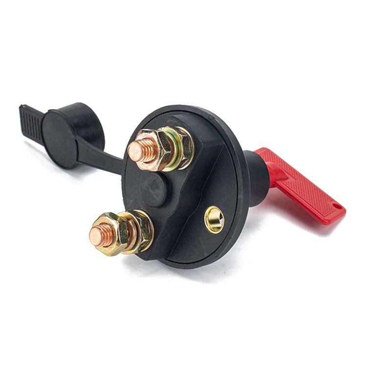 A2941 200A Car Boat Battery Kill Switch Isolator Power Disconnect Switch Heat Shrink Tube Wiring Terminal Kit with 2 Keys