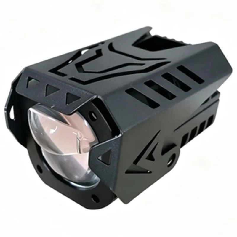 12V-48V Motorcycle LED Spotlight 6000LM IP65 45W Dual Beam Matrix Projector Motorcycle White Light