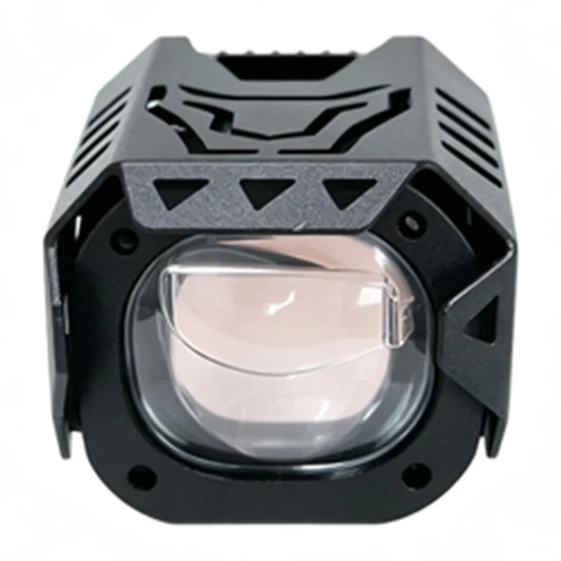 12V-48V Motorcycle LED Spotlight 6000LM IP65 45W Dual Beam Matrix Projector Motorcycle White Light