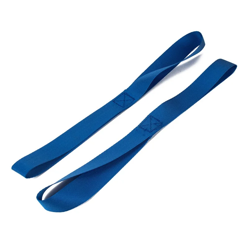 A3496 4Pcs 32cm ATV UTV Motorcycle Hook Belts 8-Shape Scooter Wheelchair Fixing Tie Straps - Blue