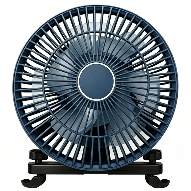9 Inch Car Cooling Fan Brushless Motor Headrest Mount Stepless Speed Control Fan for 12V-32V Vehicles