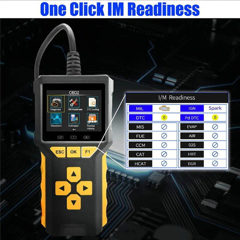 BT80 2 in 1 OBD2 Scanner 6V-24V Battery Tester Diagnostic Tool for Car Motorcycle Truck