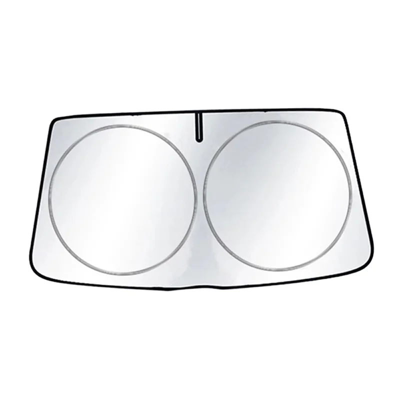 Protections solaire pare-brise de voiture 150x80 cm pliable en titane argenté Protection UV isolation thermique pour véhicule