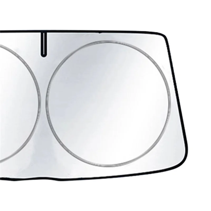 Protections solaire pare-brise de voiture 150x80 cm pliable en titane argenté Protection UV isolation thermique pour véhicule