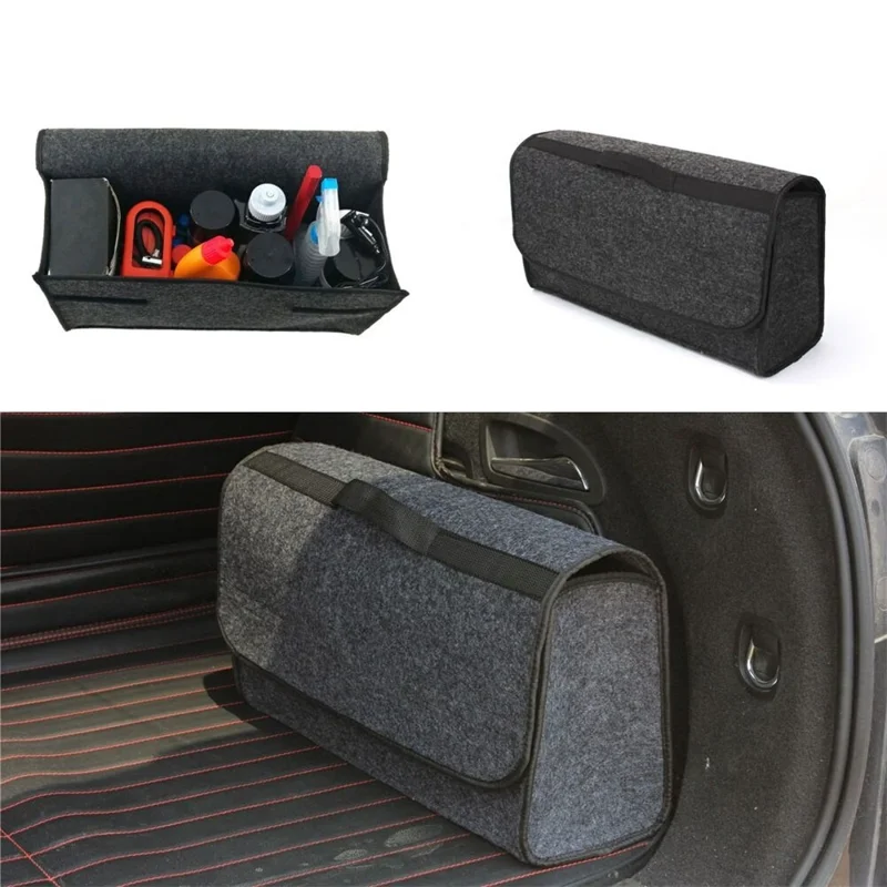 59X17X24cm Organizzatore Bagagliaio Auto Pieghevole con Multi Scomparto Borsa Imbottita in Feltro per Auto
