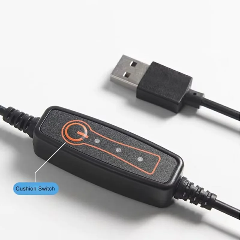 وسادة تبريد مقعد السيارة بمحول USB بثلاث سرعات قابلة للتعديل، وسادة تهوية صيفية مع 8 مراوح - أسود