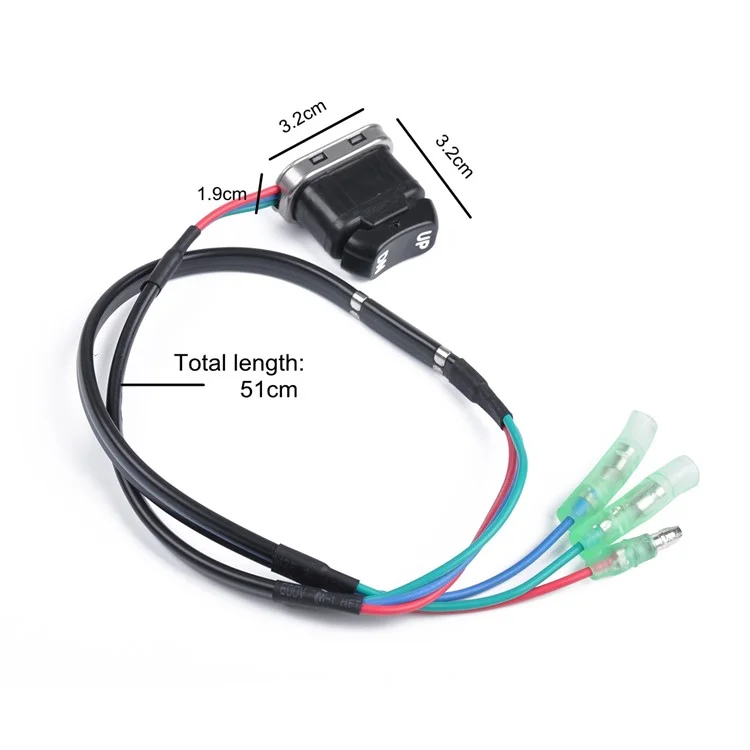 Interruptor de Inclinação e Trim de Barco a Motor de 12V para Motores Fora de Bordo Yamaha, OE: 703-82563-02-00, 703-82563-01-00