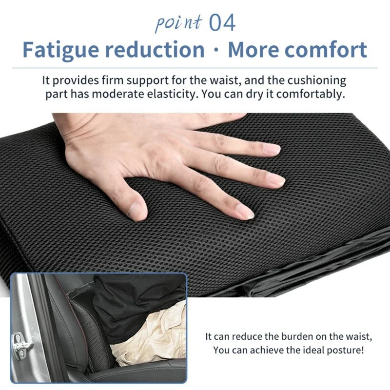 Organizzatore per Sedile Pieghevole 2 in 1, Scatola per Ripostiglio Auto 30L con Supporto Lombare (senza Coperchio) - Nero