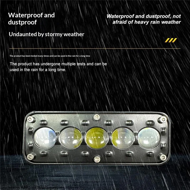 5-LED Work Light 26W 5200LM Waterproof Spot Light 12-48V for Motorcycle Car Truck