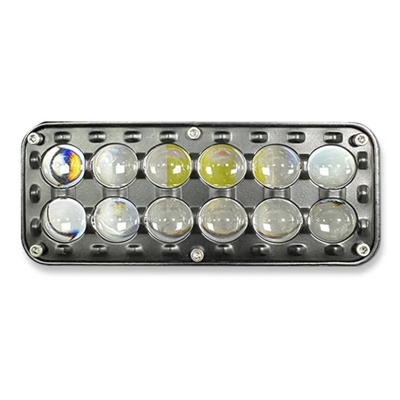 12-LED Car Work Light 29W 5200LM Yellow and White Light Auxiliary Driving Lamp for Motorcycle Truck ATV
