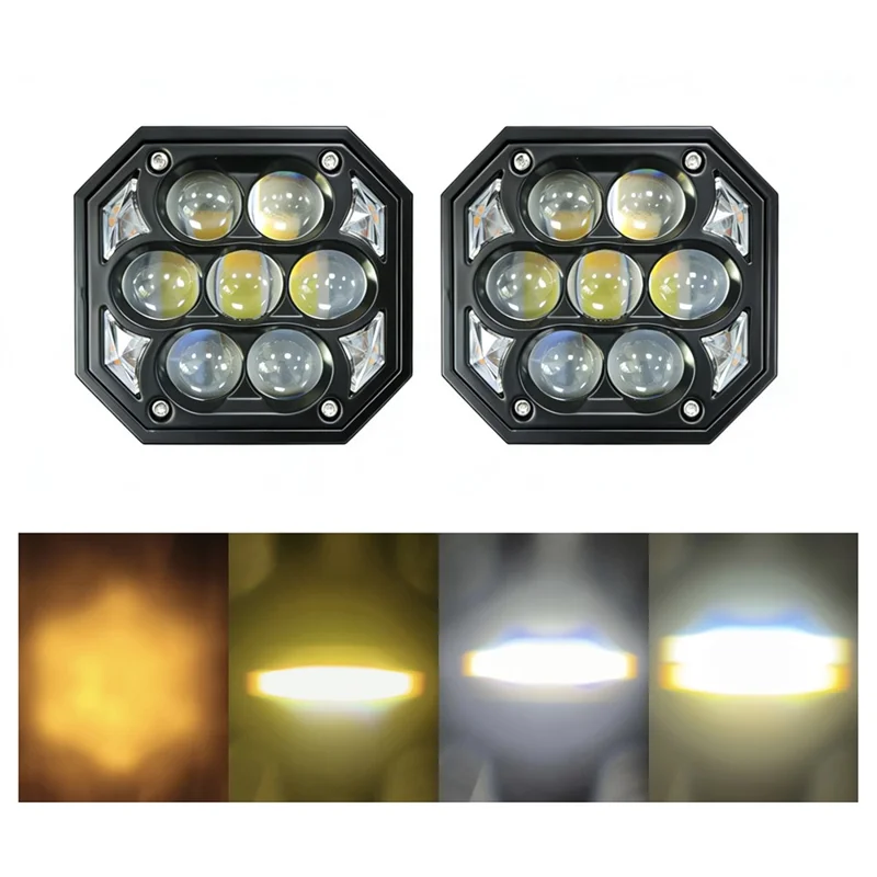 V109 Lampe de Travail LED 65W 12000LM Projecteur Étanche IP67 pour VR Voiture Moto Véhicule Tout-Terrain