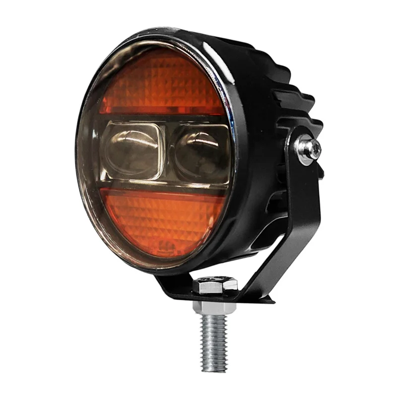 2Pcs / Set White Yellow Light Car LED Spotlight 12000LM 65W Waterproof Daytime Running Light for Motorcycle ATV Off-Road