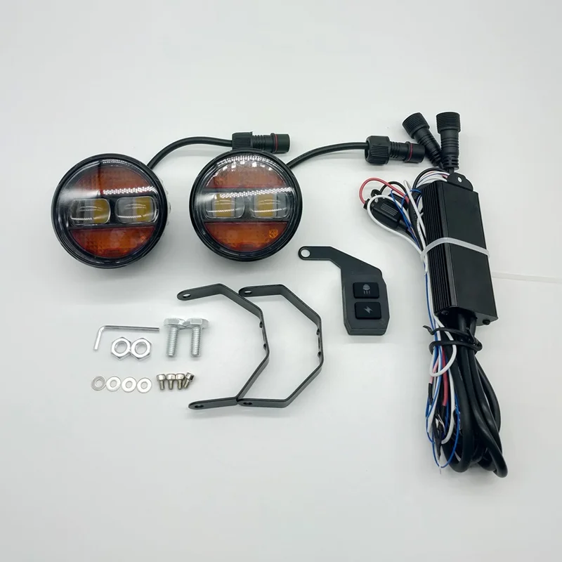 2Pcs / Set White Yellow Light Car LED Spotlight 12000LM 65W Waterproof Daytime Running Light for Motorcycle ATV Off-Road