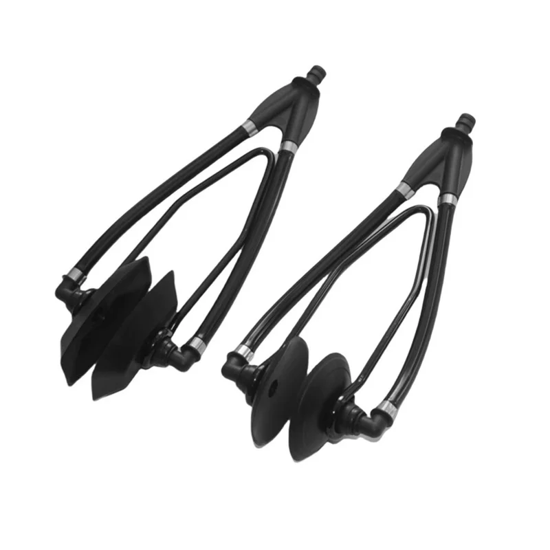 Outboard Motor Flusher Muffs Dual Tube Outboard Engine Dual Water Feed Flushing Kit for Marine Boat - Square