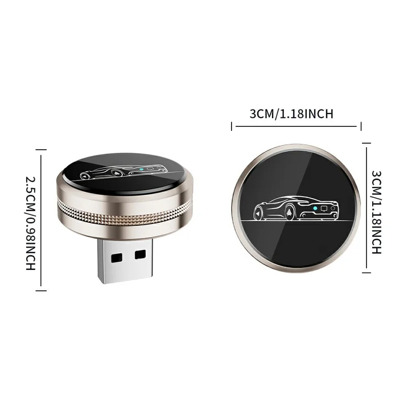 Adaptador M73 4 en 1 Mini Inalámbrico para CarPlay, Conversión de Cableado a Inalámbrico para CarPlay, Android Auto, AirPlay, Miracast, Dongle Automático