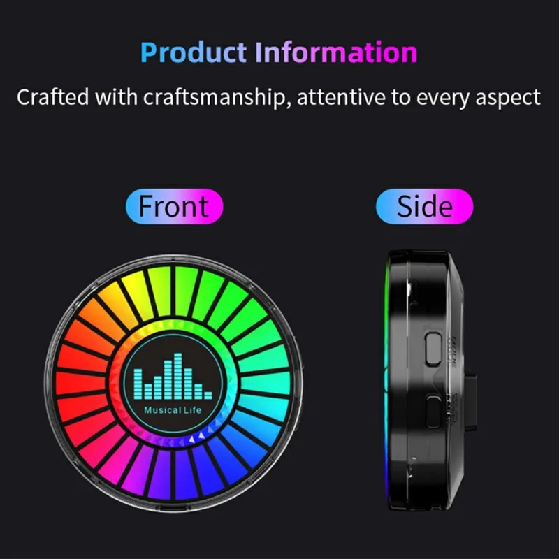 L030 3D голосовое управление автомобильным RGB-светом, светодиодная подсветка в такт музыке, крепление на решётку вентиляции, аромадиффузор