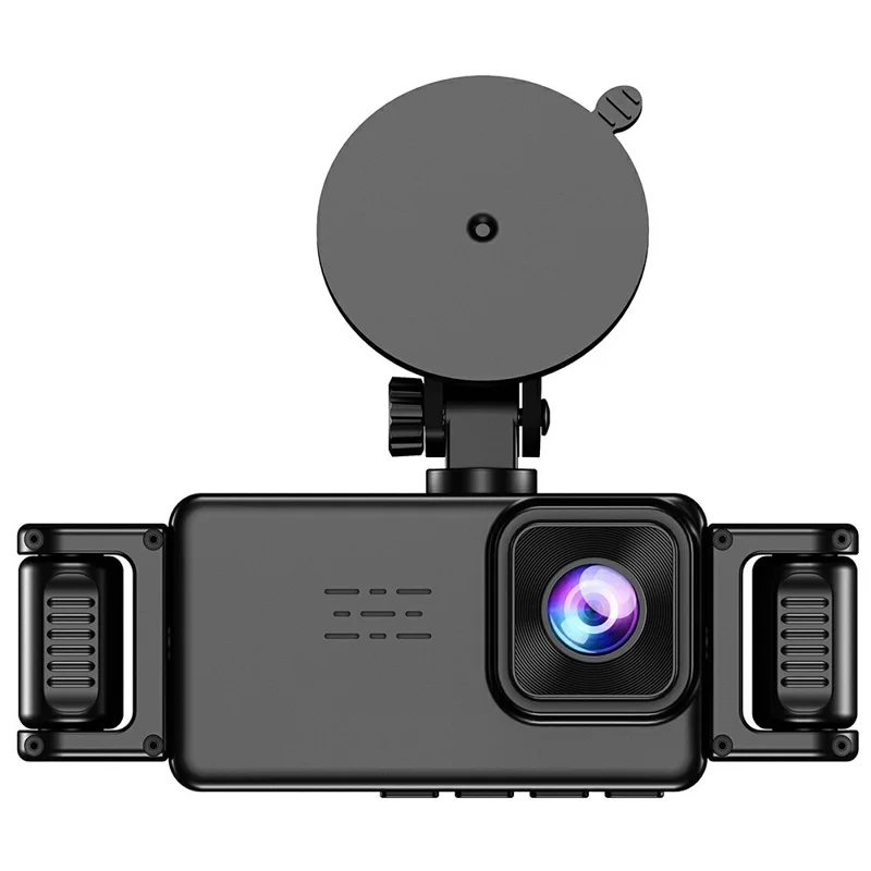 A52 5-Canal 2K WiFi Cámara de Detección de 360 Grados Grabadora de Conducción para Coche - Negro