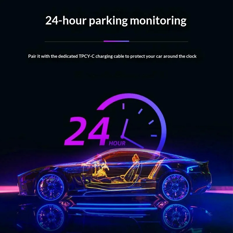 A52 5-Canal 2K WiFi Cámara de Detección de 360 Grados Grabadora de Conducción para Coche - Negro