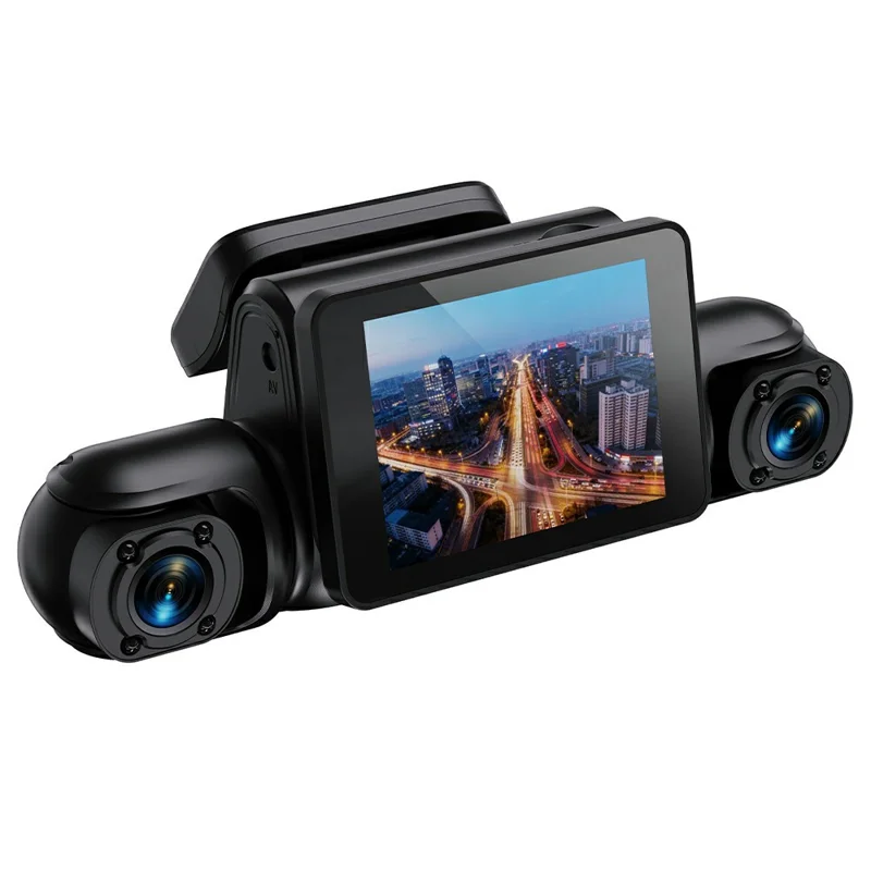 A35 4 Channel Dash Cam 1080P Full HD WiFi Car DVR with Front Left Right Rear Viewing - Black