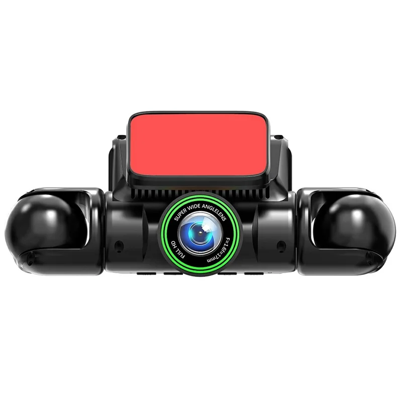 A35 4 Channel Dash Cam 1080P Full HD WiFi Car DVR with Front Left Right Rear Viewing - Black