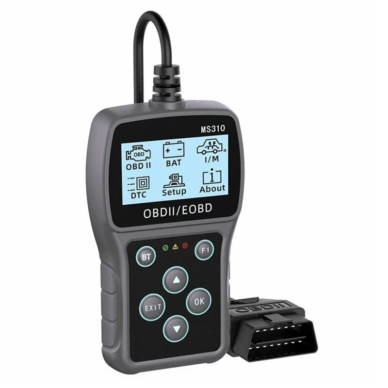 MS310 OBD2 Auto-Diagnosescanner 2,4-Zoll-LCD-Bildschirm Codeleser Batterietester