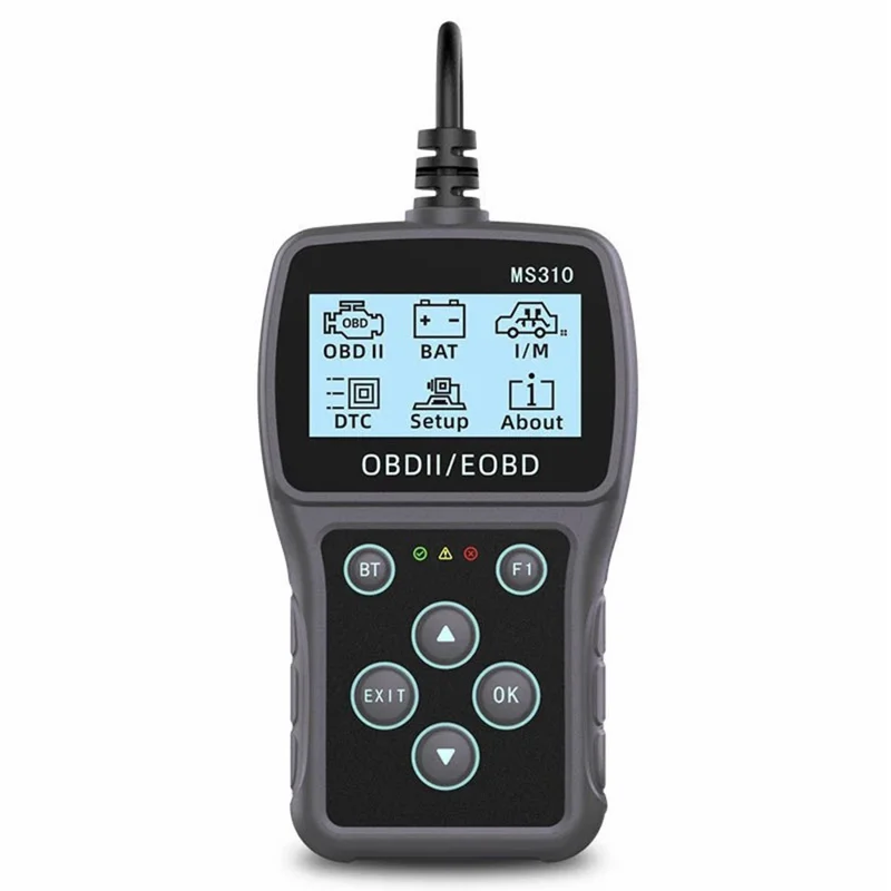 MS310 OBD2 Auto-Diagnosescanner 2,4-Zoll-LCD-Bildschirm Codeleser Batterietester