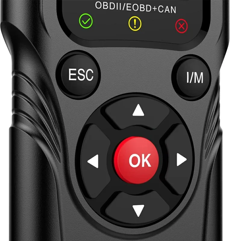 YM109 2,8-Zoll-Farb-LCD-OBD2-Scanner mit Batterietest-Auto-Diagnose-Codeleser - Schwarz