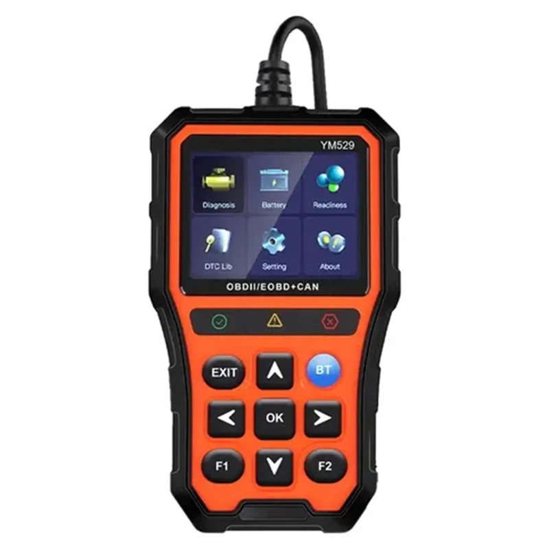 YM529 OBD2 Auto-Scanner Diagnosegerät Bluetooth-kompatibles Echtzeitdaten Batterietester