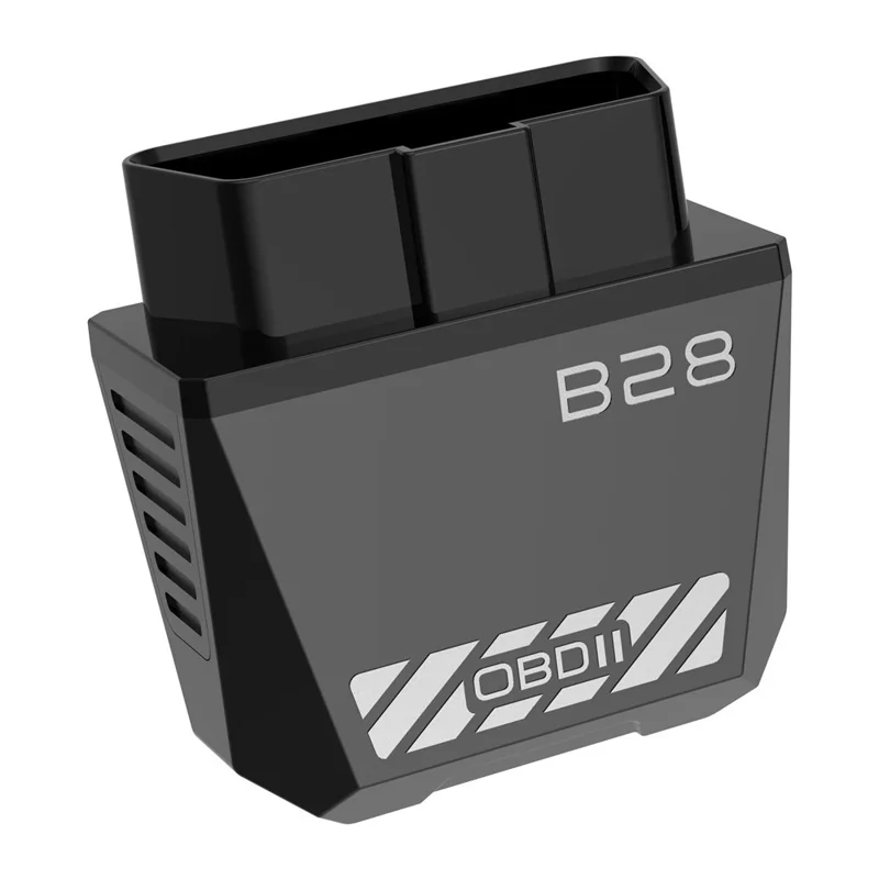 B28 OBD2-Scanner ELM327 Bluetooth 5.1 Auto-Engine-Diagnose-Code-Leser - Schwarz