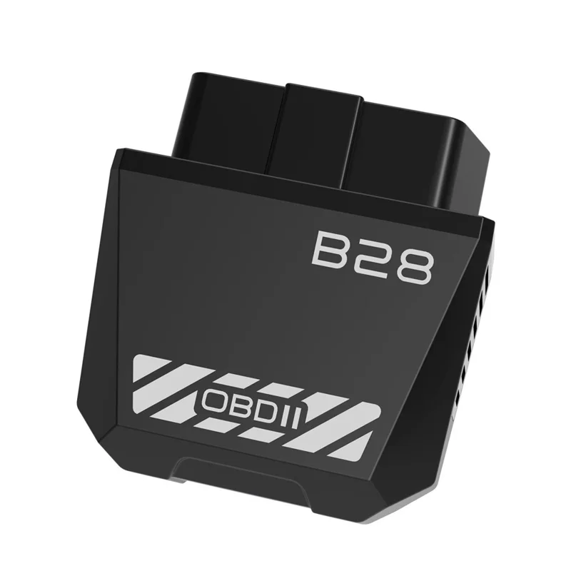 B28 OBD2-Scanner ELM327 Bluetooth 5.1 Auto-Engine-Diagnose-Code-Leser - Schwarz
