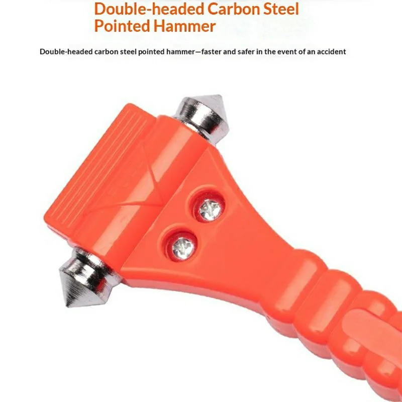 Car Safety Hammer Emergency Escape Tool Window Breaker Seatbelt Cutter with Carbon Steel Hammerhead