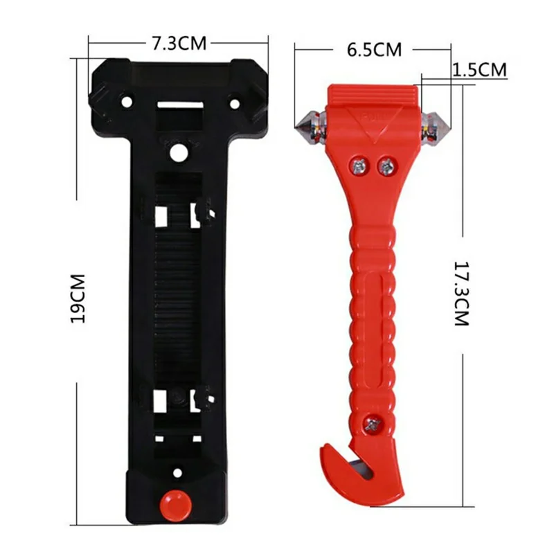 Car Safety Hammer Emergency Escape Tool Window Breaker Seatbelt Cutter with Carbon Steel Hammerhead