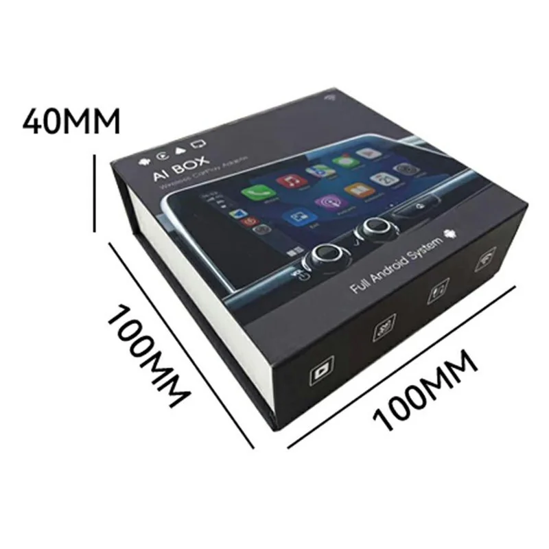 A11K 2+16GB Wireless CarPlay Android Auto AI Box Android 13.0 System 4K HD Output Conversion Box for Car - Silver