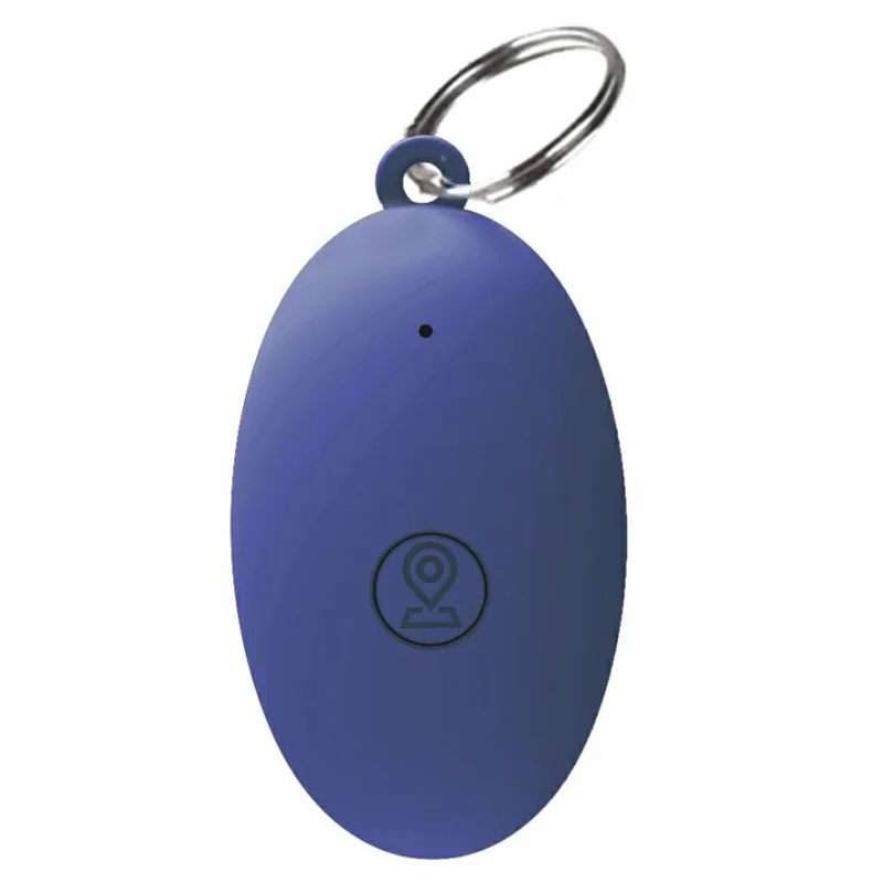 Traceur de clés compatible Bluetooth, dispositif de localisation anti-perte avec alarme bidirectionnelle, commande via application, pour animaux domestiques et portefeuille - Bleu