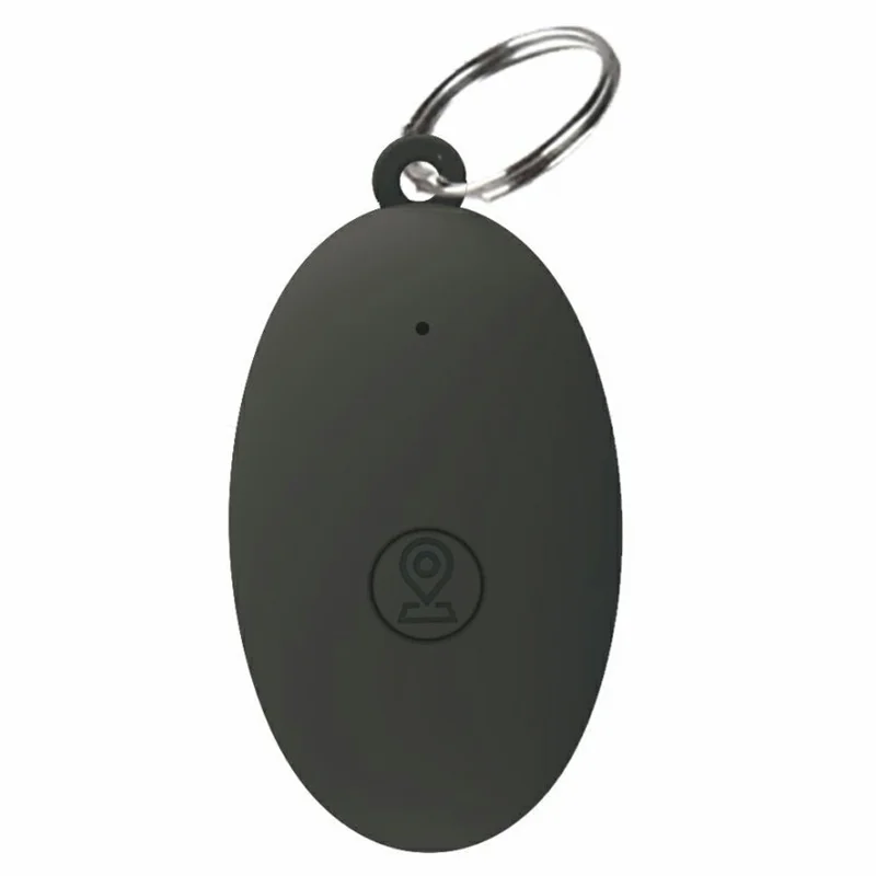 Bluetooth-compatible Key Finder Tracker Bidirectional Alarm App Control Anti-Lost Locator for Pets Wallet - Black