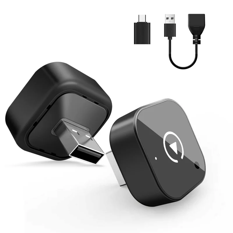 4158C 2 in 1 Wireless CarPlay Android Auto Adapter USB Bluetooth-kompatibel 5.0 WiFi 6 Dualband - Schwarz