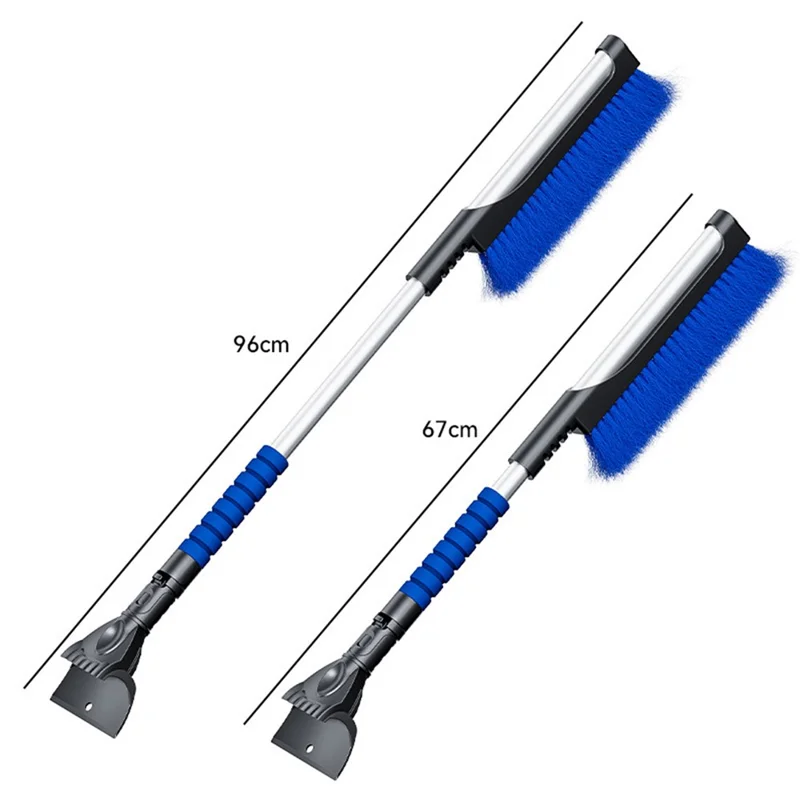 ST-3983A 2 in 1 Retractable Car Snow Brush and Ice Scraper PP + ABS for Winter Cleaning - Blue