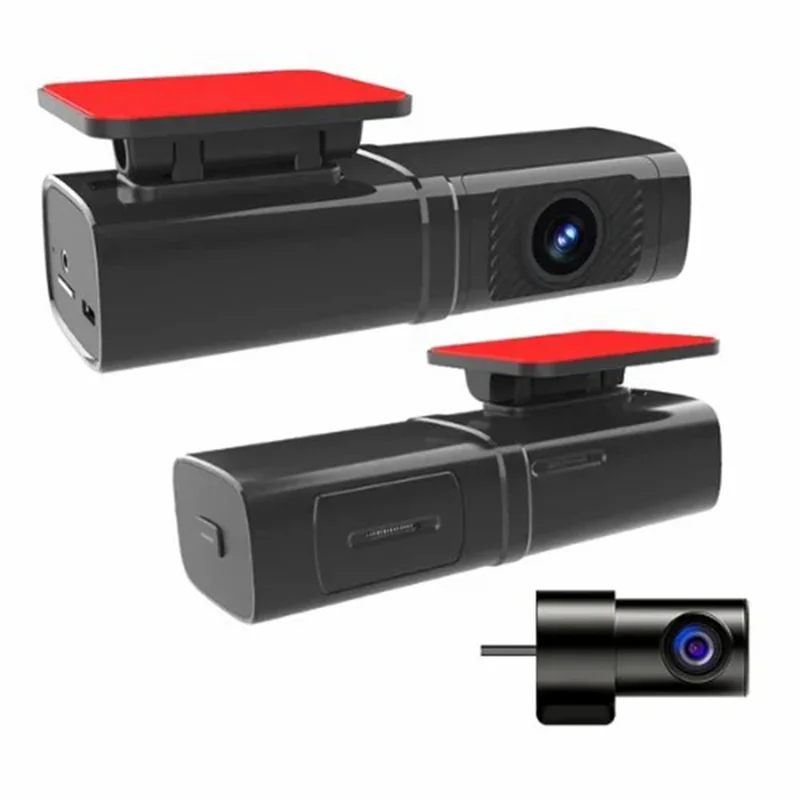 GPS WiFi Car DVR 4K Front + 1K Rear Recording Night Vision Wide Angle Dash Camera - Black