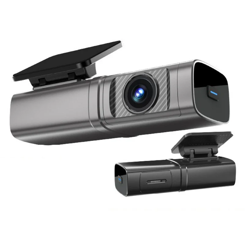 GPS WiFi Car DVR 4K Front + 1K Rear Recording Night Vision Wide Angle Dash Camera - Black