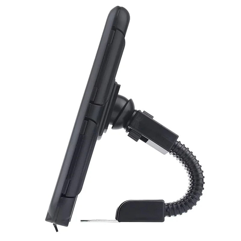 6.8 inch Waterproof Motorcycle Phone Holder PC Touch Screen Case 360 Degree Rotating Rearview Mirror Mount - Black