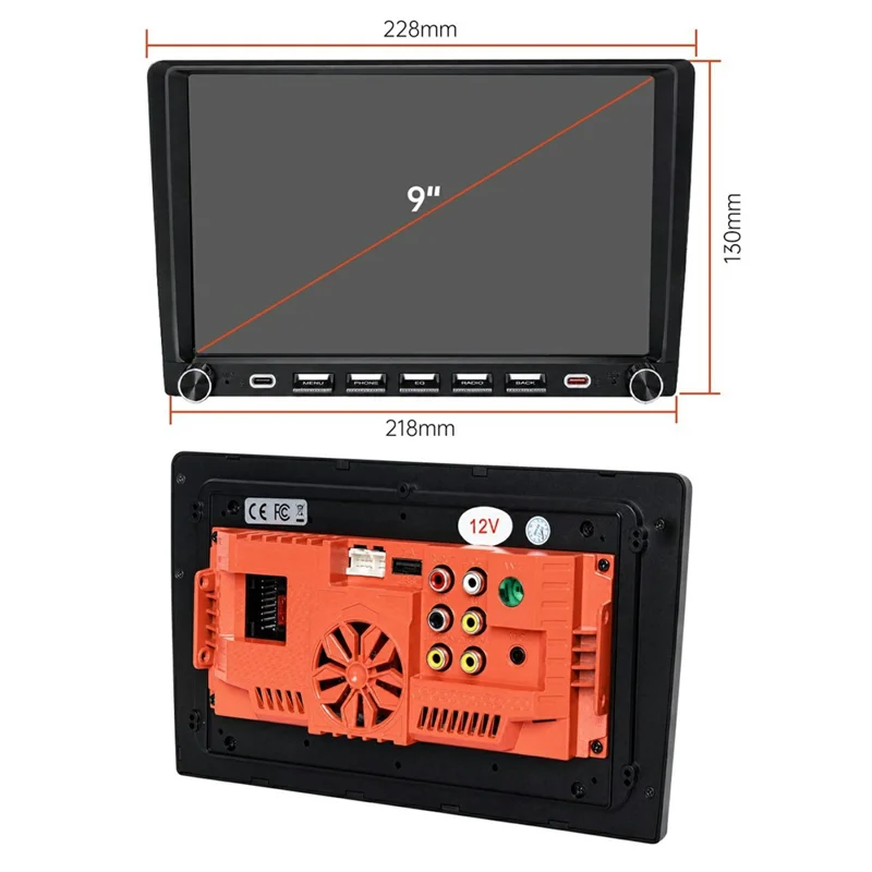 9001W 9 Inch In-Cell Touchscreen MP5 Car Stereo Wireless CarPlay Android Auto