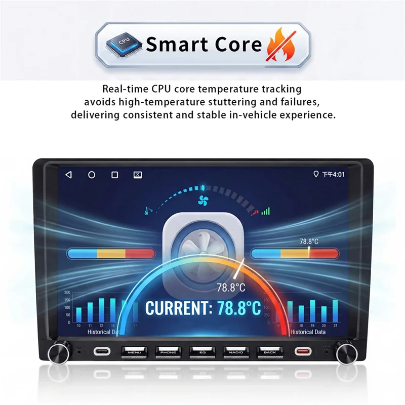 9001W 9 Inch In-Cell Touchscreen MP5 Car Stereo Wireless CarPlay Android Auto