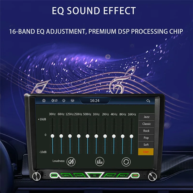 9008W Autoradio 9 pouces MP5 In-Cell avec CarPlay sans fil et Android Auto